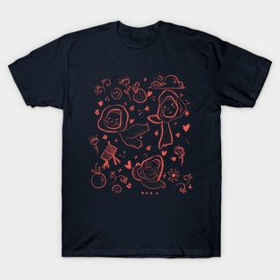 Hijab Girl Doodle T-Shirt